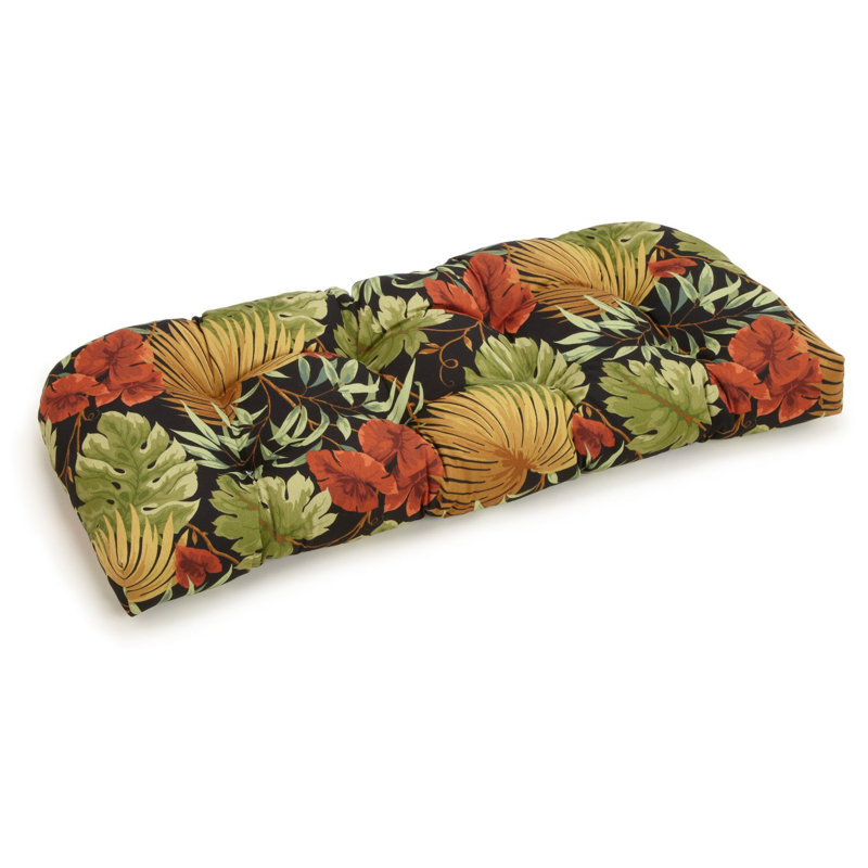 Bay Isle Home Floral Indoor/Outdoor Bench Cushion & Reviews Wayfair